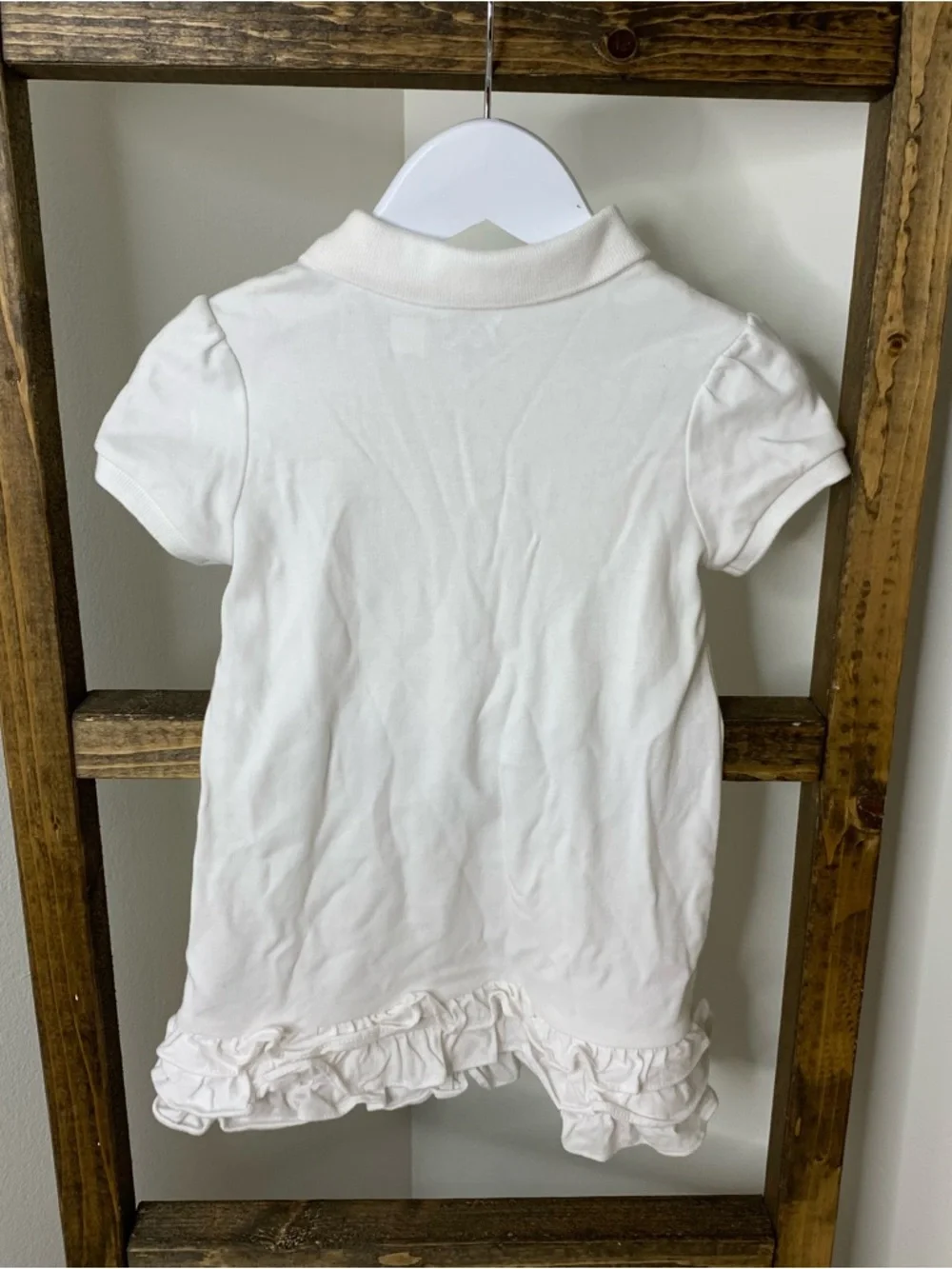 Ralph Lauren Baby Girls Ruffled Polo Dress Size 24M